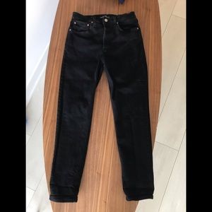 Denim forum aritzia black jeans